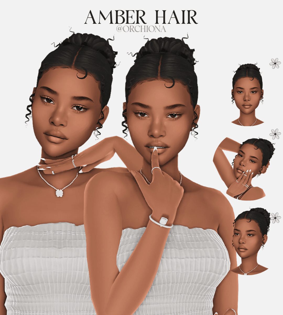 Скриншот мода Прическа Amber Hair